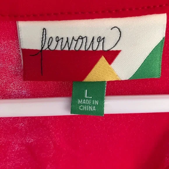 ModCloth Red Sheer Tunic - Picture 4 of 5